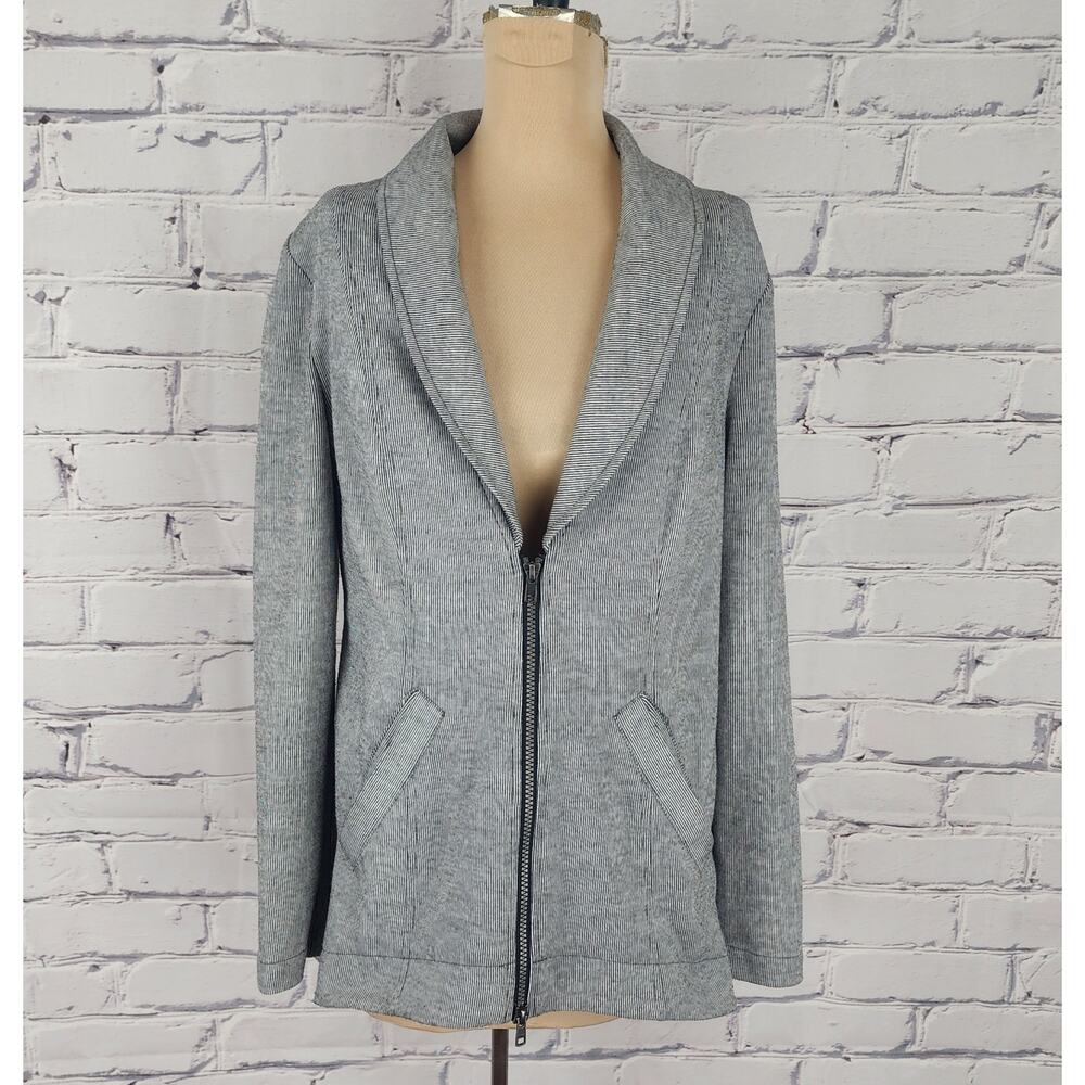 Cabi Drop-Off jacket Blazer Womens S Shawl collar Pinstripes Professional